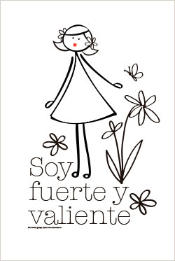 Lamina: Soy fuerte y valiente