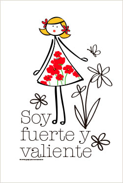 Lamina: soy fuerte y valiente